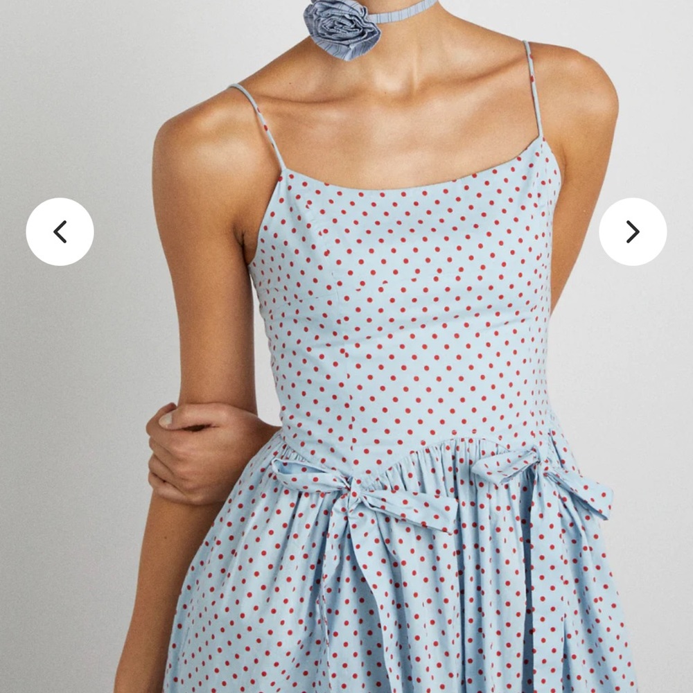 Damson madder Penelope polka dot dress